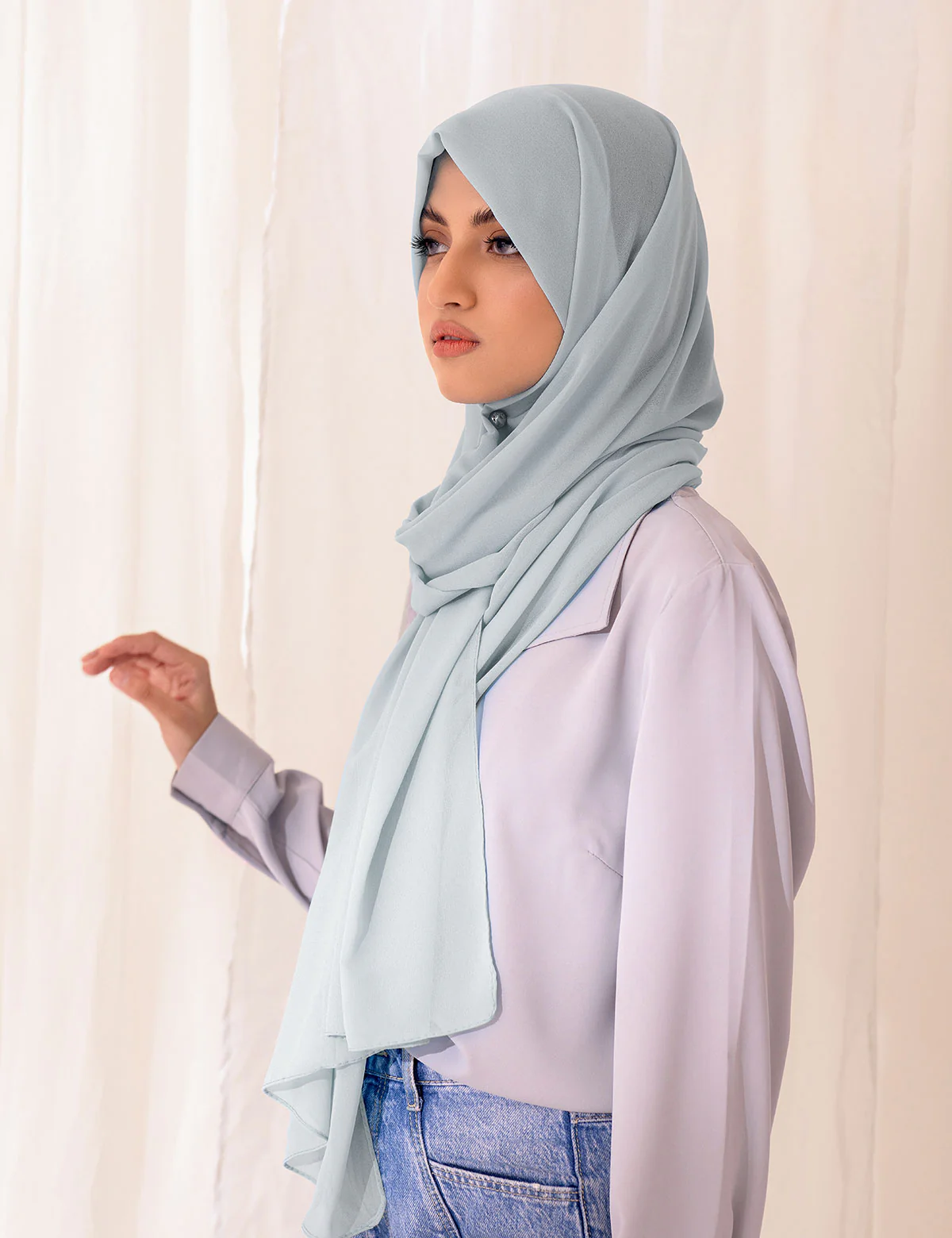 Chiffon Bubble - Baby Blue - Image 2
