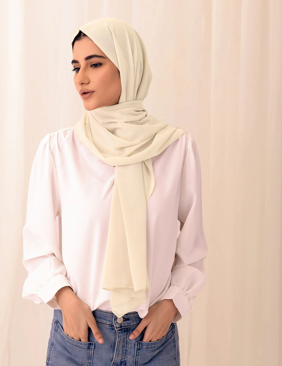 Chiffon Bubble - Ivory - Image 3