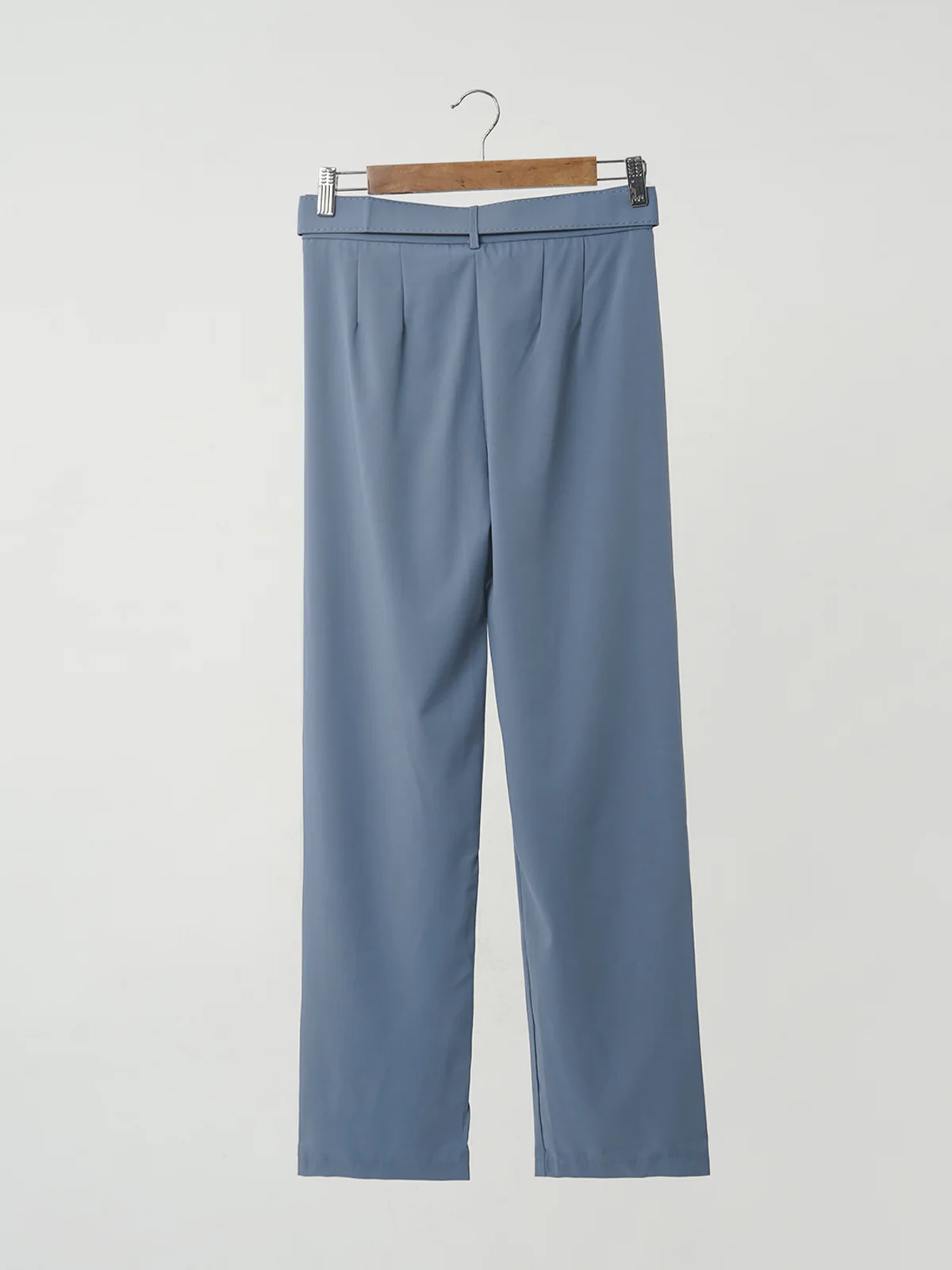 Formal Pant with Belt - Denim - Image 2