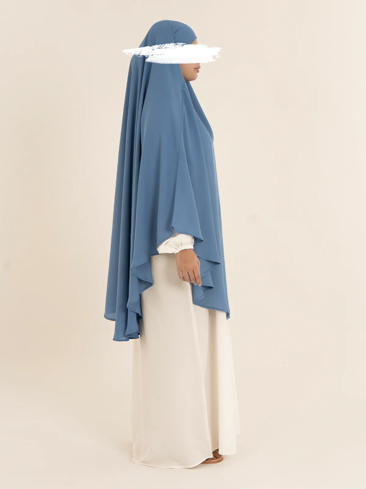 Khimar Hijab - Denim Blue - Image 2