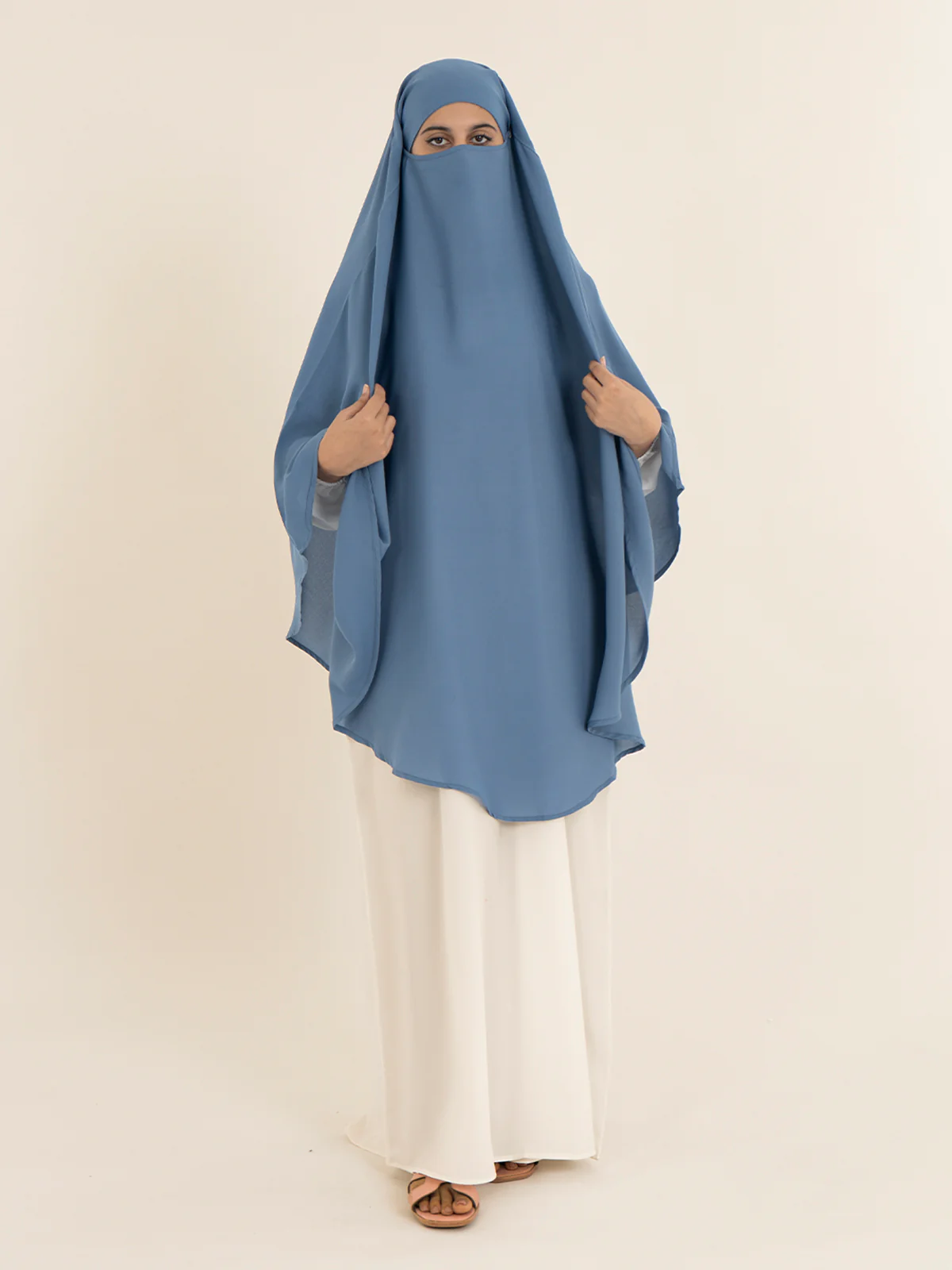 Khimar Hijab - Denim Blue - Image 4