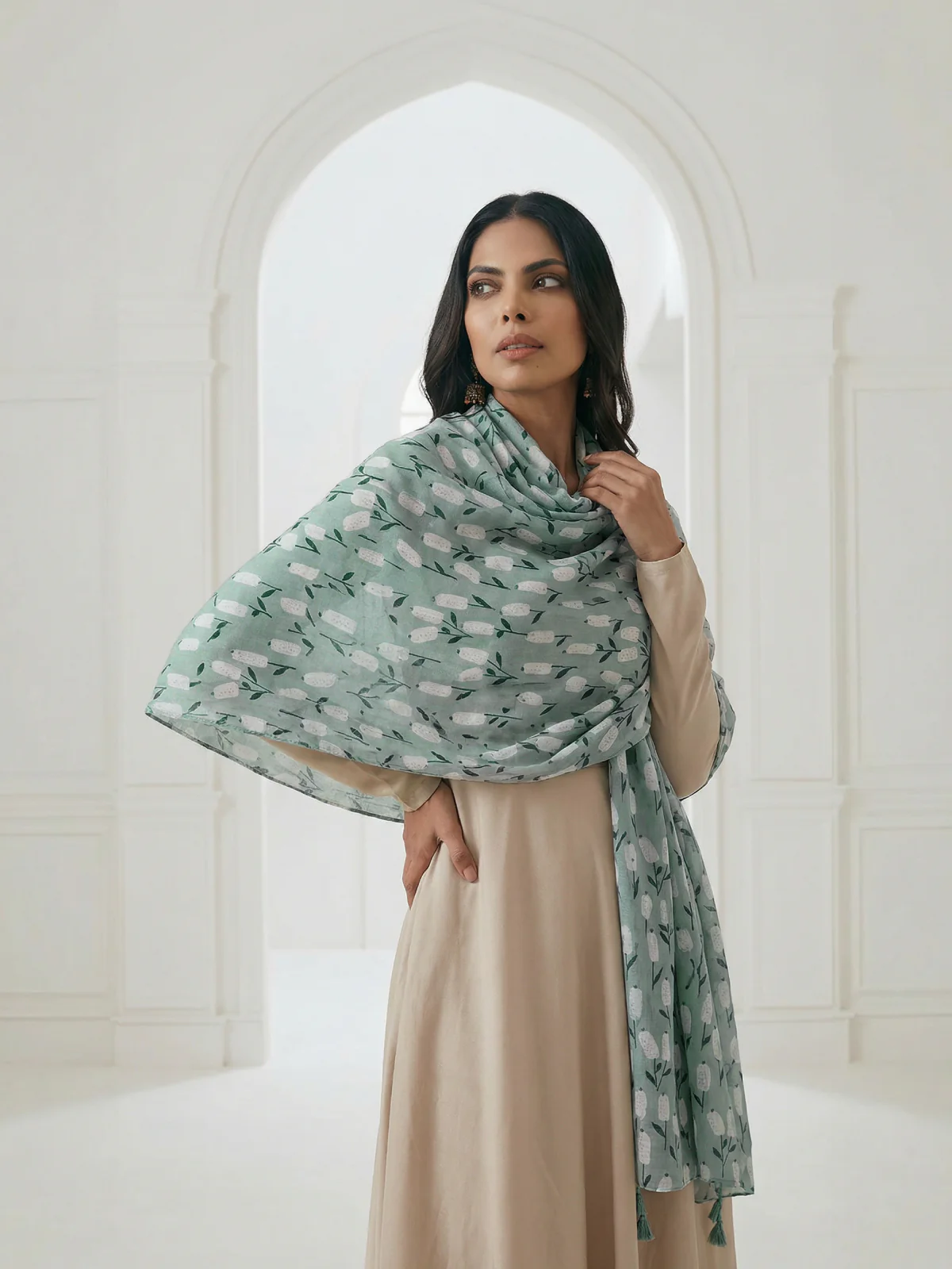 Pashmina Print Scarf - 08