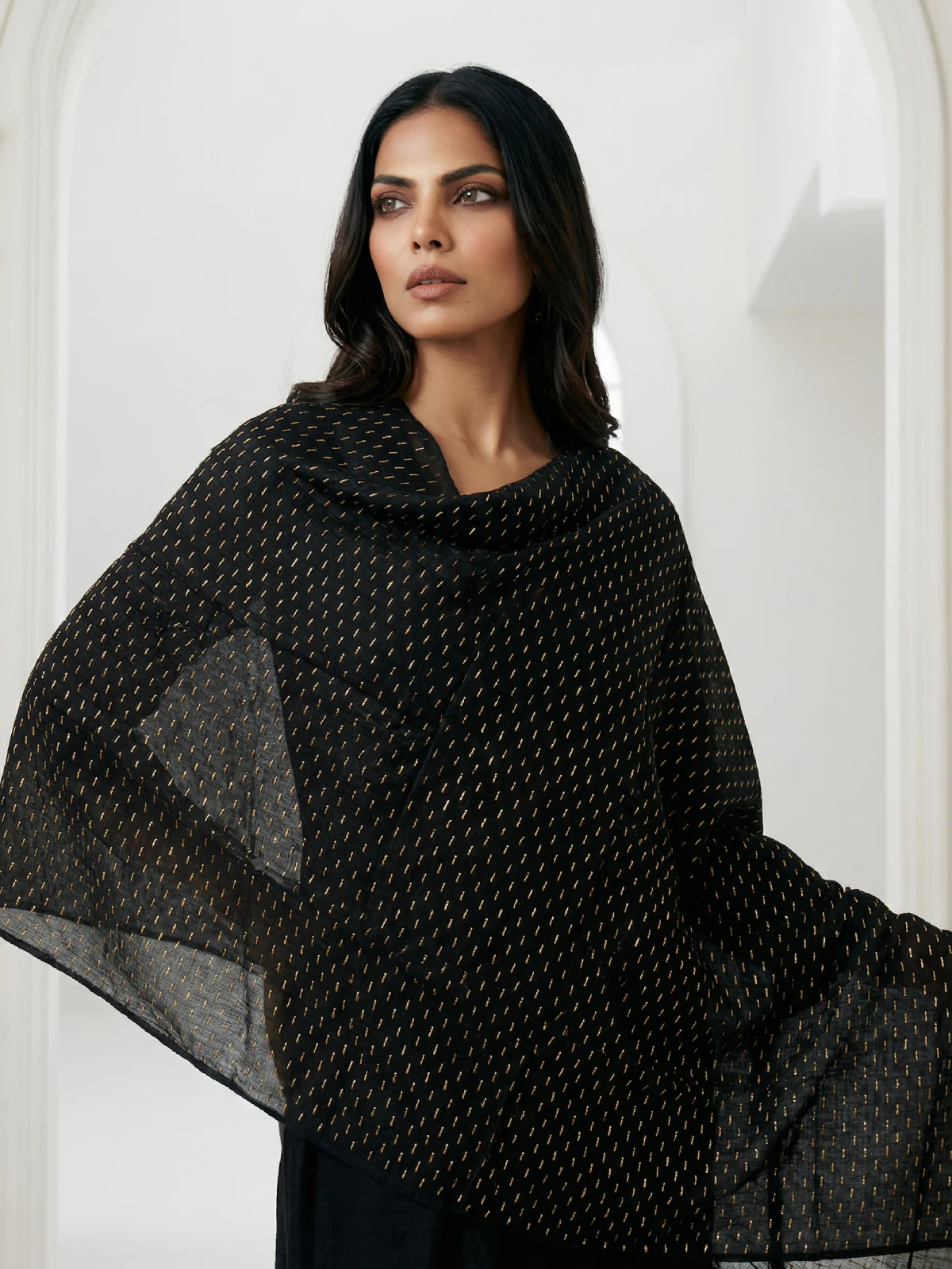 Sahara Gold Lawn Hijab - Image 3
