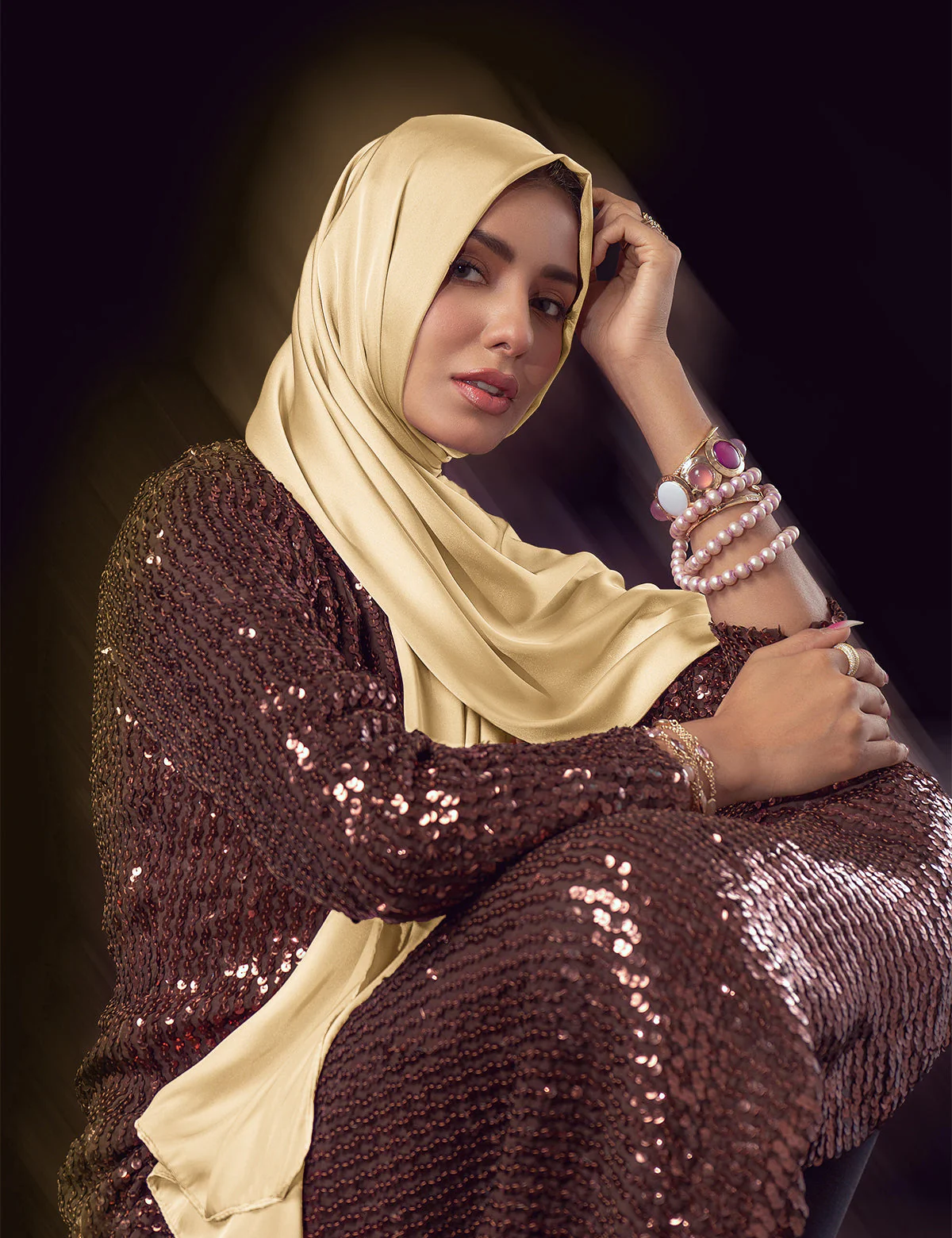 Satin Silk - Cream - Image 2