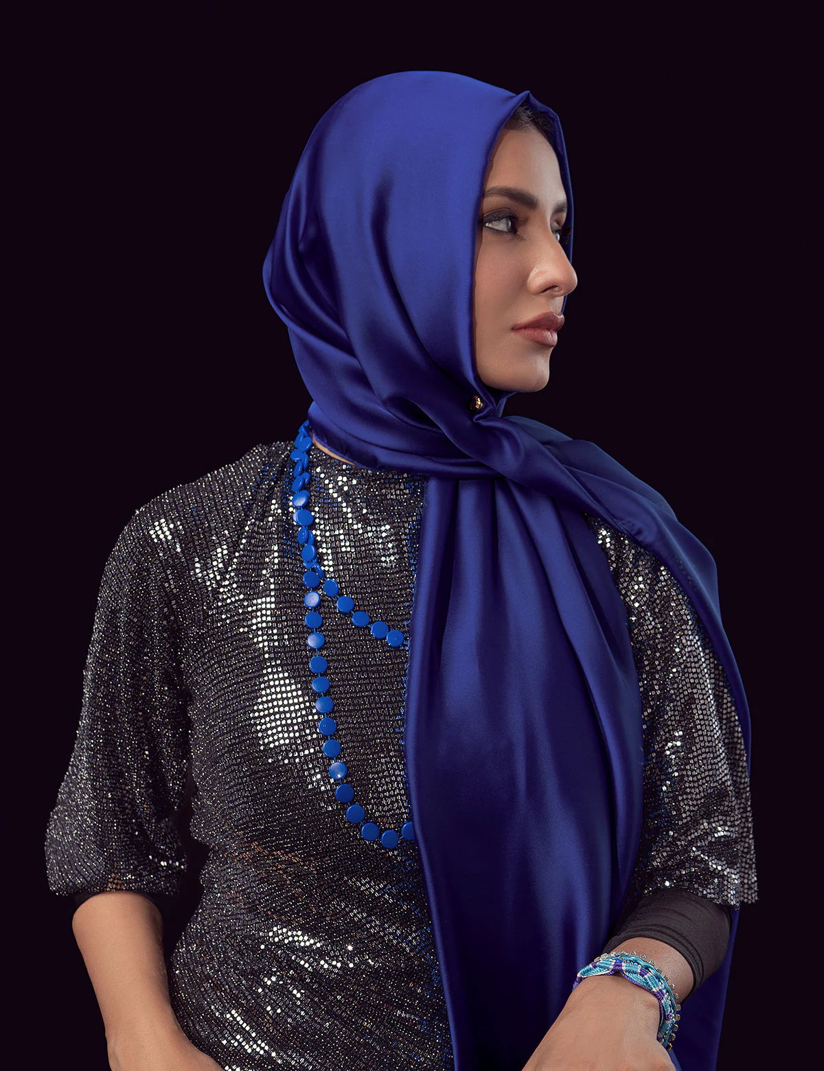 Satin Silk - Royal Blue - Image 2