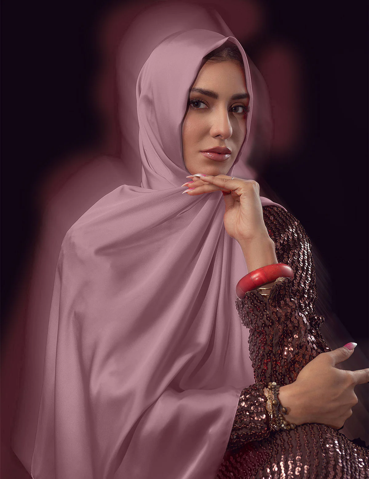 Satin Silk - Sky Magenta